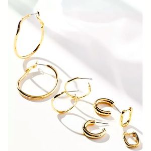 NWT set of 4 hoop earrings
